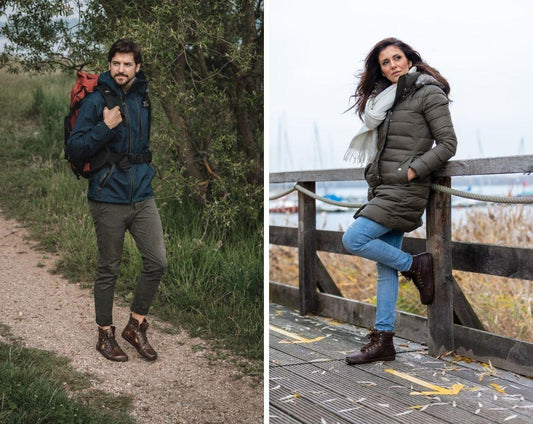 Mit wasserdichten Barfußschuhen durch Schmuddelwetter