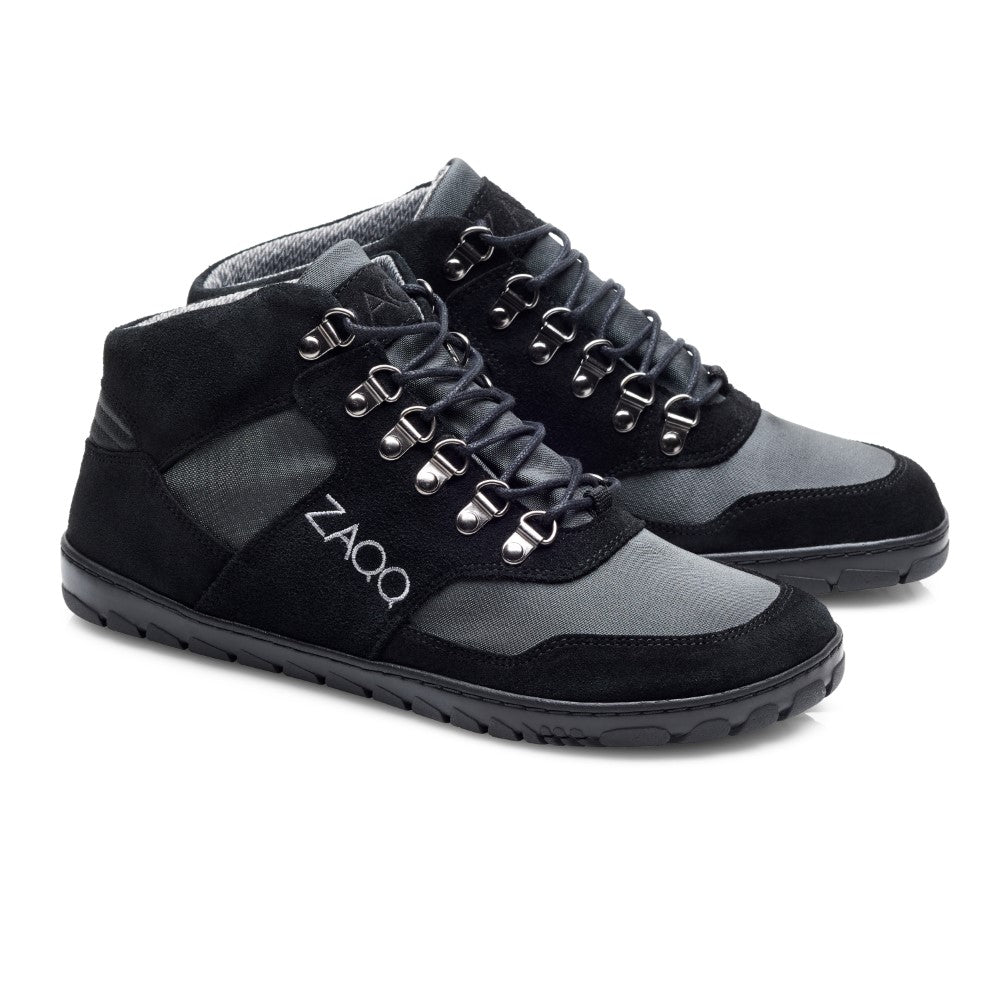 HIQE Mid Black Waterproof - ZAQQ Barfußschuhe