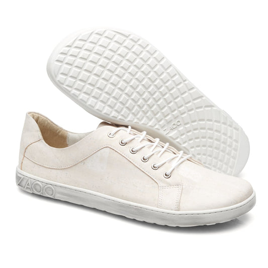 QORE Low Vegan White - ZAQQ Barfußschuhe