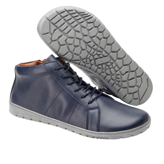 QORE Mid Vegan Navy - ZAQQ Barfußschuhe