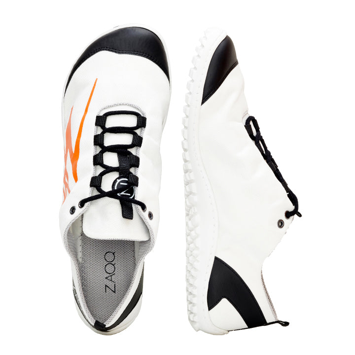 SQIM White Orange - ZAQQ Barfußschuhe