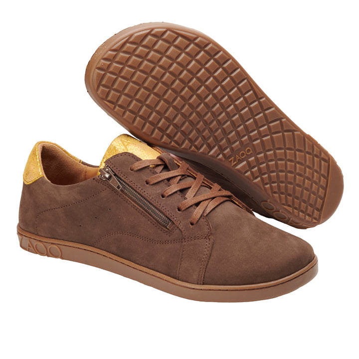 QOMFY Wide Brown - ZAQQ Barfußschuhe