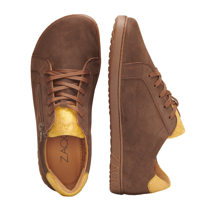 QOMFY Wide Brown - ZAQQ Barfußschuhe